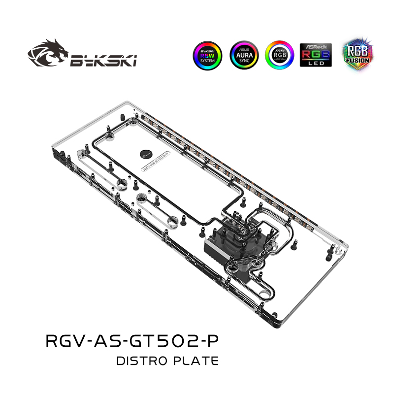 Distro Plate Ddc Pump Combo - Bykski Acryl Distro Plaat/Board Reservoir Voor