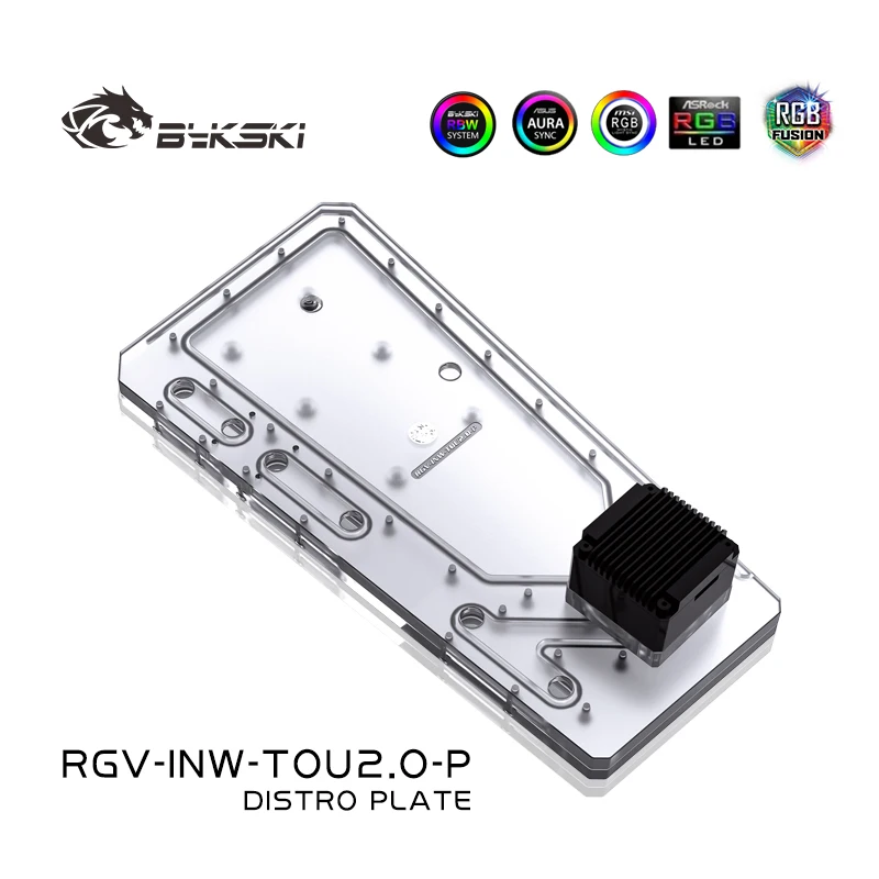 Distro Plate Ddc Pump Combo - BYKSKI Acryl Board Waterkanaaloplossing gebruik voor