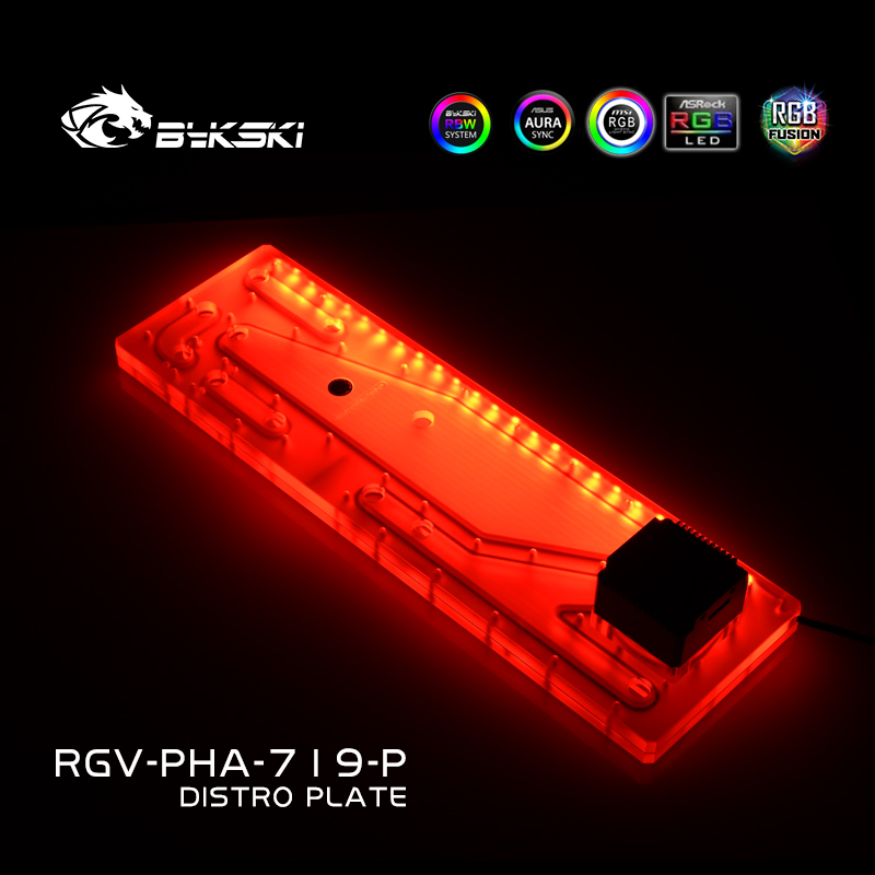 BYKSKI RGV-PHA-719-P acryl tan - Distro Plate Ddc Pump Combo recensie en prijs