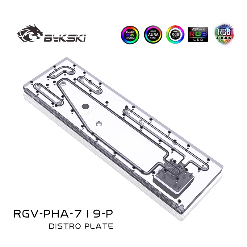 BYKSKI RGV-PHA-719-P acryl tan - Distro Plate Ddc Pump Combo recensie en prijs